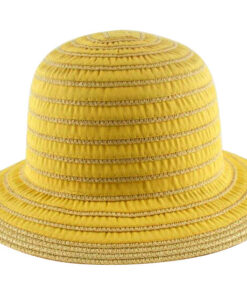 Braids Cloche Hats yellow