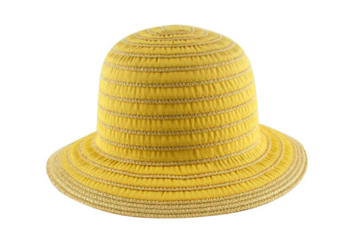 Braids Cloche Hats yellow