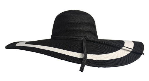 Large brim Floppy Hats black