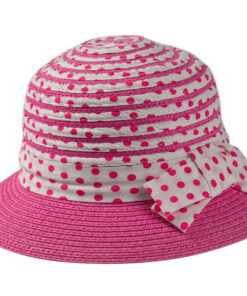 Ribbon Cloche Hats pink