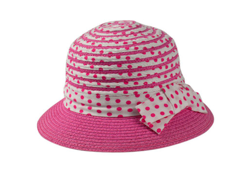 Ribbon Cloche Hats pink