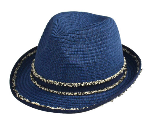 Women Straw Fedora Hat