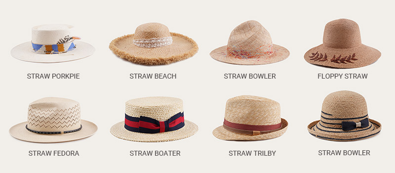 Straw Fedora Hats style