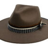 Tribe Pattern Men's Wide Brim Fedora Winter Hats